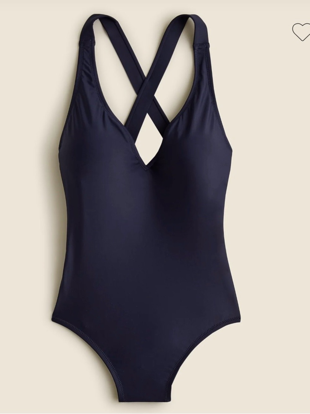 J. Crew Cross Back Maillot One-Piece Swimsuit.